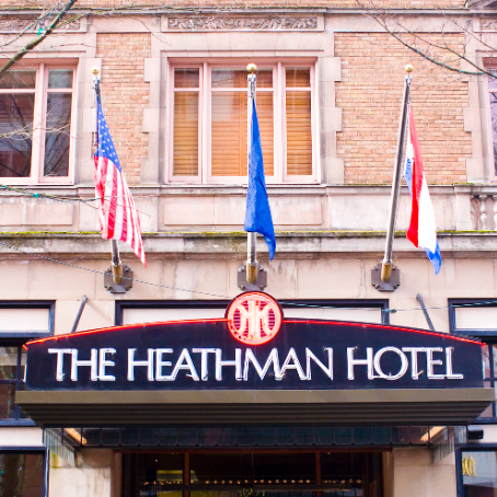 the Heathman Hotel Portland